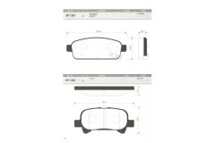 Тормозные колодки дисковые SP1363 для OPEL ASTRA FAMILY (L48) 1.8 2013-, код двигателя Z18XER, V см3 1796, кВт 103, л.с. 140, бензин, Sangsin brake SP1363