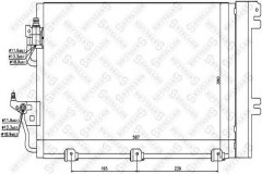 10-45003-SX_=AVA OL5366=GR905592=VL817839 [1850096] радиатор конд Astra 1.4i-1.8i 04 для OPEL ASTRA H седан (L69) 1.7 CDTi 2007-2014, код двигателя Z17DTJ, V см3 1686, кВт 81, л.с. 110, Дизель, Stellox 1045003SX